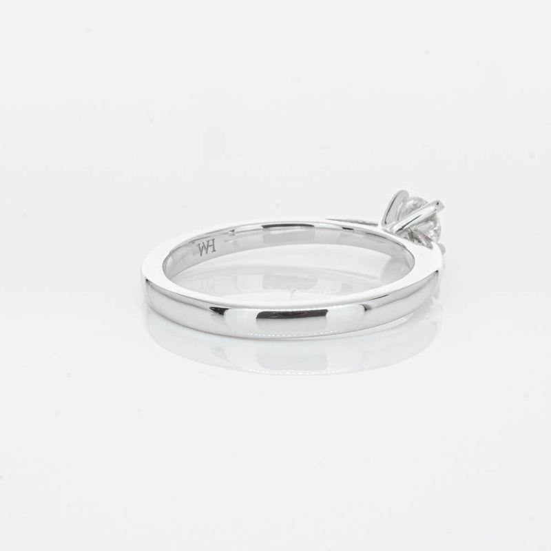 14ct White Gold .30ct Diamond Luna Ring-Ring-Walker & Hall