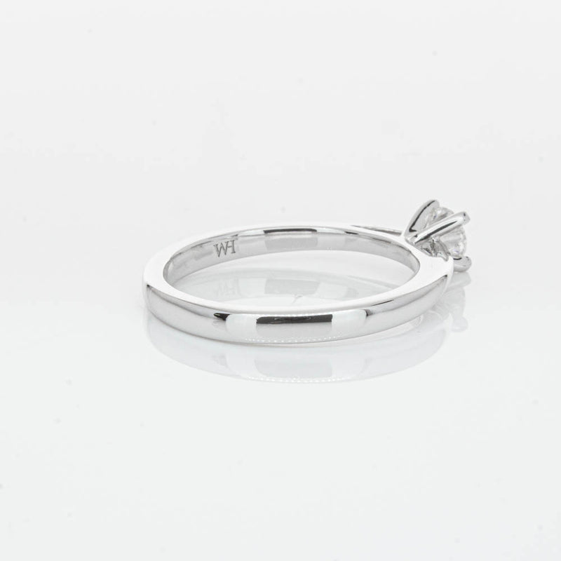 14ct White Gold .30ct Diamond Luna Ring-Ring-Walker & Hall