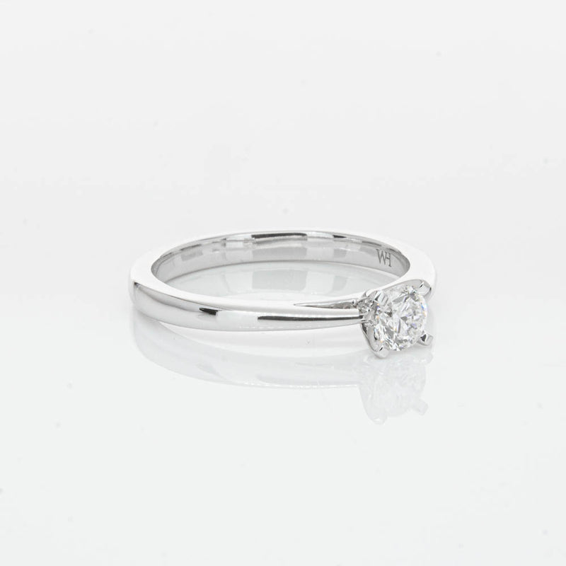 14ct White Gold .30ct Diamond Luna Ring-Ring-Walker & Hall