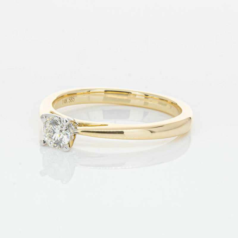 14ct Yellow Gold .30ct Diamond Luna Ring-Ring-Walker & Hall