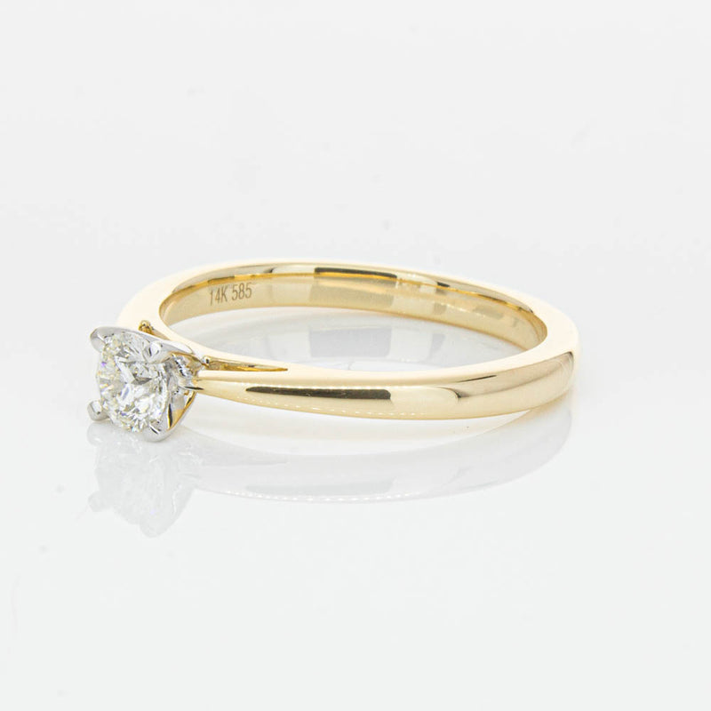 14ct Yellow Gold .30ct Diamond Luna Ring-Ring-Walker & Hall