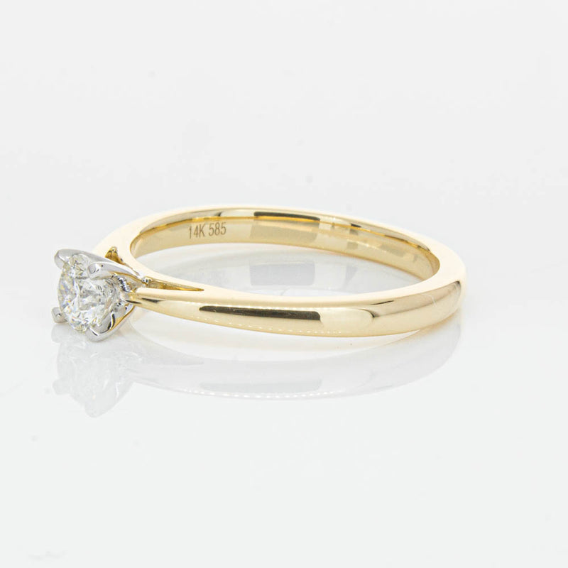 14ct Yellow Gold .30ct Diamond Luna Ring-Ring-Walker & Hall