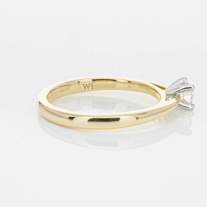 14ct Yellow Gold .30ct Diamond Luna Ring-Ring-Walker & Hall