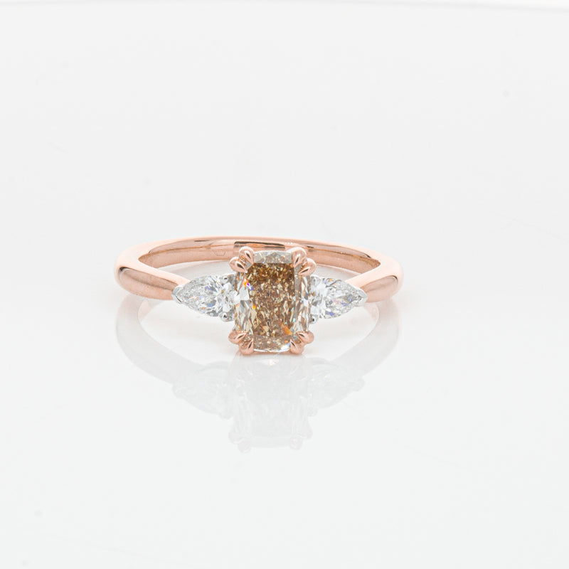 18ct Rose Gold Champagne Diamond Ayla Ring-Ring-Walker & Hall