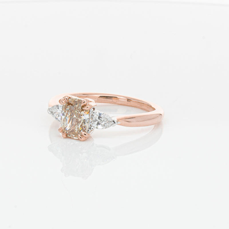18ct Rose Gold Champagne Diamond Ayla Ring-Ring-Walker & Hall