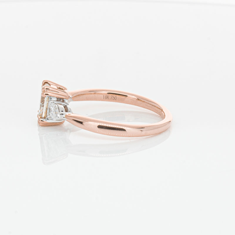 18ct Rose Gold Champagne Diamond Ayla Ring-Ring-Walker & Hall