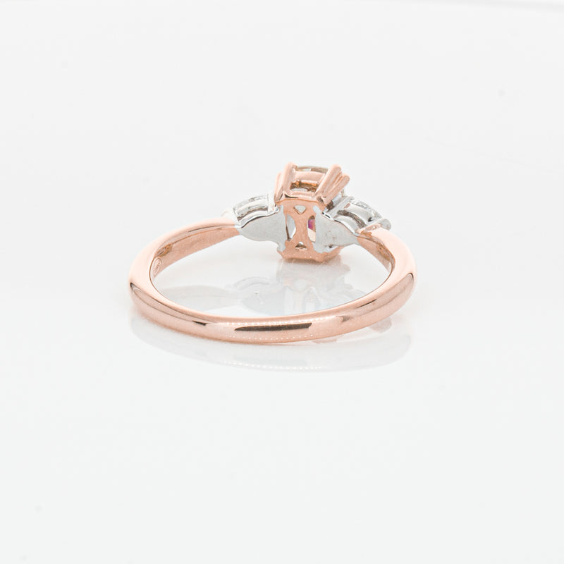 18ct Rose Gold Champagne Diamond Ayla Ring-Ring-Walker & Hall