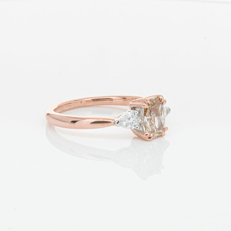 18ct Rose Gold Champagne Diamond Ayla Ring-Ring-Walker & Hall