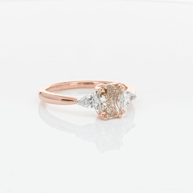 18ct Rose Gold Champagne Diamond Ayla Ring-Ring-Walker & Hall