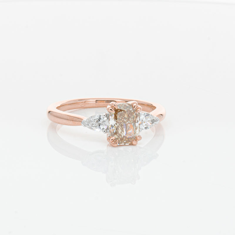 18ct Rose Gold Champagne Diamond Ayla Ring-Ring-Walker & Hall
