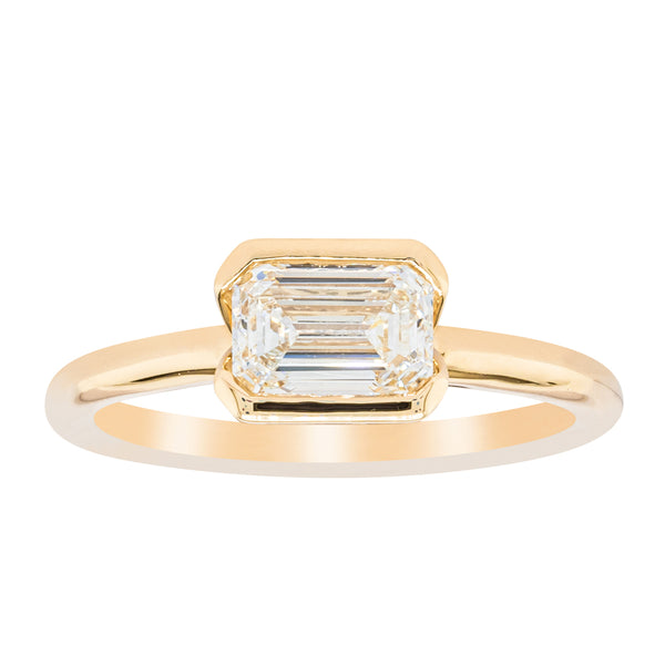 18ct Yellow Gold 1.00ct Diamond Elle Ring - Ring - Walker & Hall