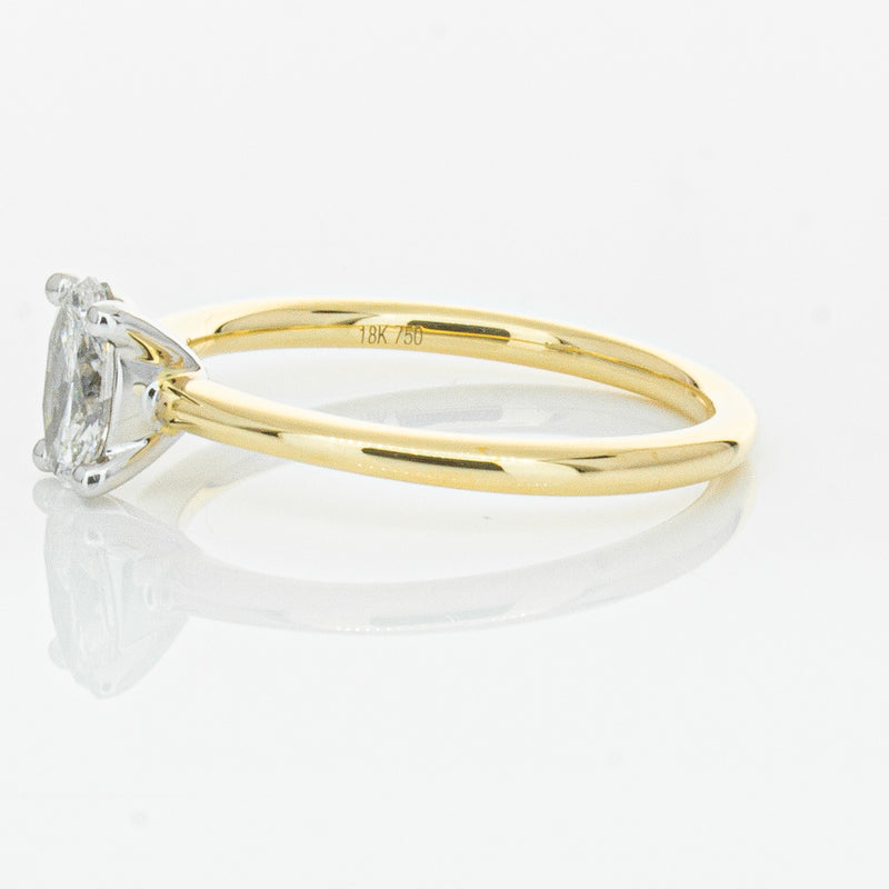 18ct Yellow Gold .52ct Diamond Melba Ring-Ring-Walker & Hall
