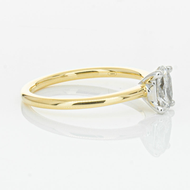 18ct Yellow Gold .52ct Diamond Melba Ring-Ring-Walker & Hall