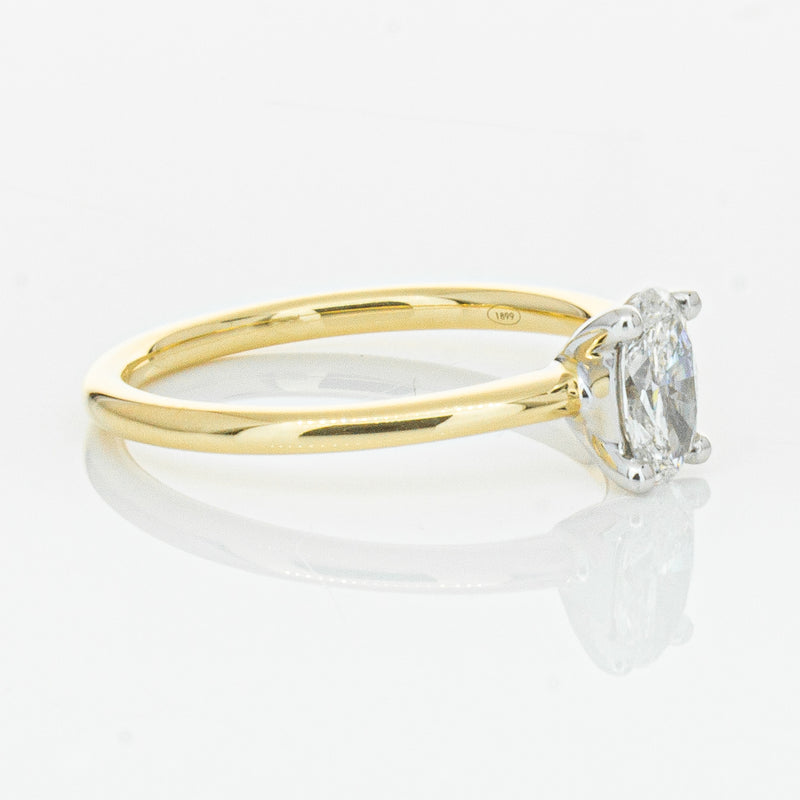 18ct Yellow Gold .52ct Diamond Melba Ring-Ring-Walker & Hall