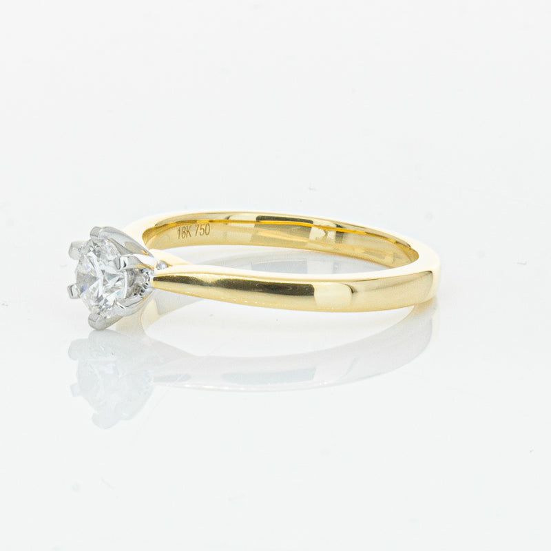 18ct Yellow Gold .50ct Diamond Capri Ring-Ring-Walker & Hall