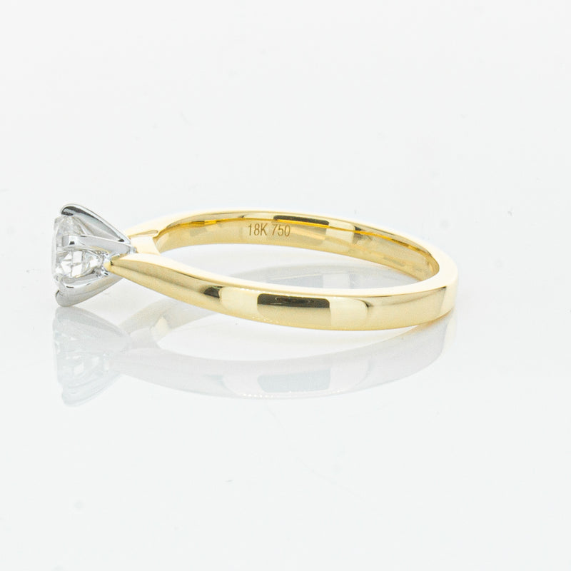 18ct Yellow Gold .50ct Diamond Capri Ring-Ring-Walker & Hall