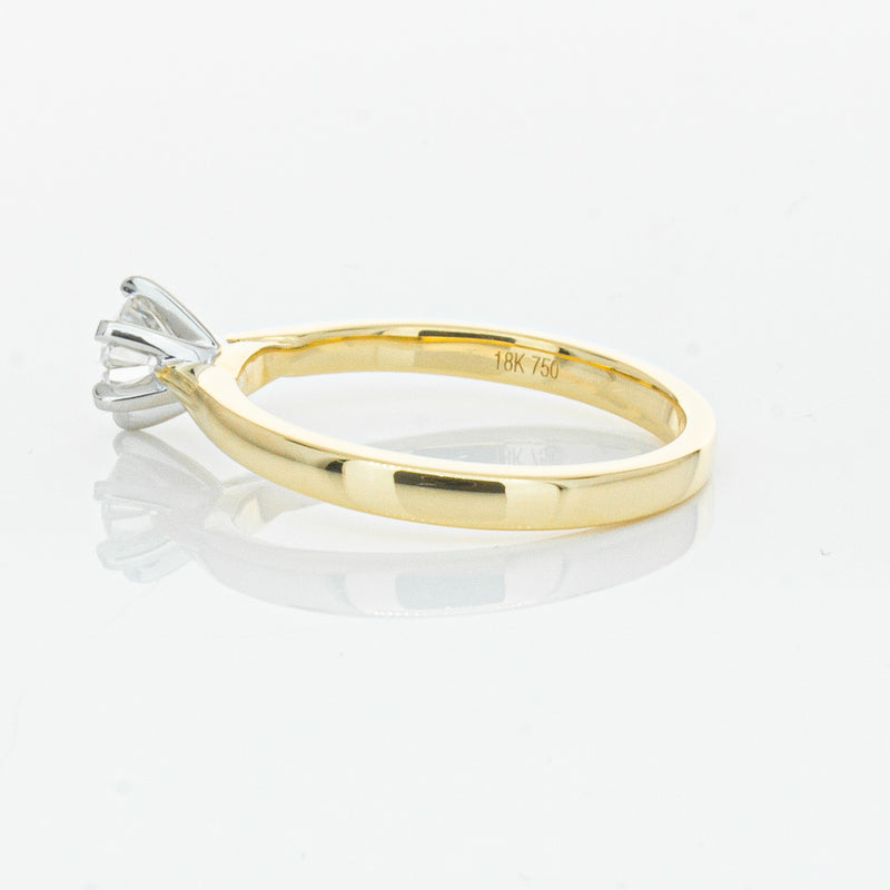 18ct Yellow Gold .50ct Diamond Capri Ring-Ring-Walker & Hall
