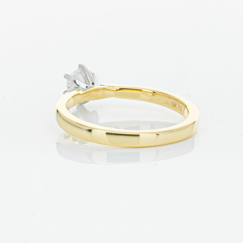 18ct Yellow Gold .50ct Diamond Capri Ring-Ring-Walker & Hall