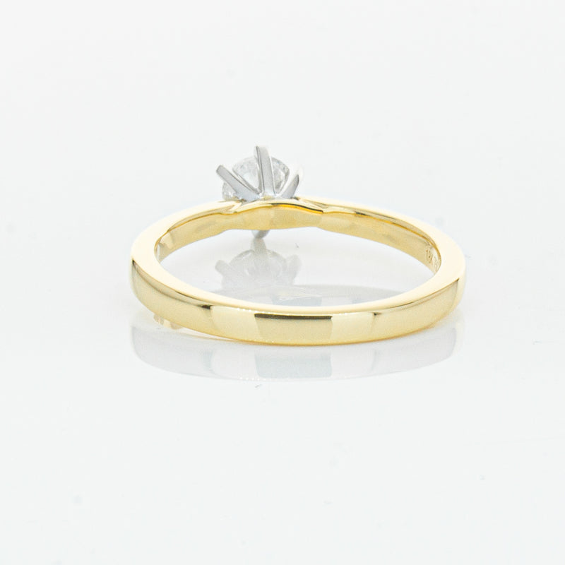 18ct Yellow Gold .50ct Diamond Capri Ring-Ring-Walker & Hall