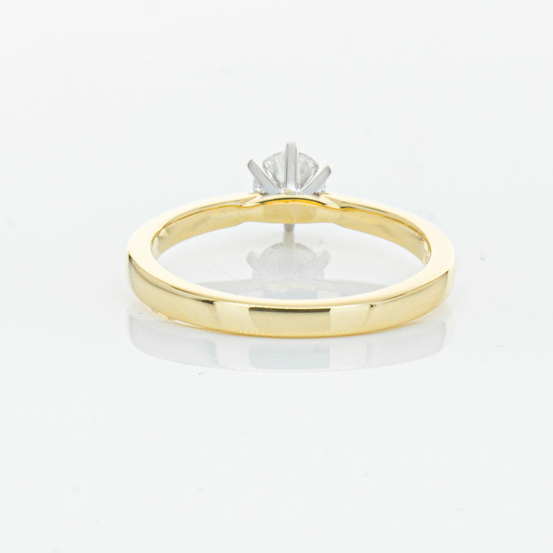 18ct Yellow Gold .50ct Diamond Capri Ring-Ring-Walker & Hall