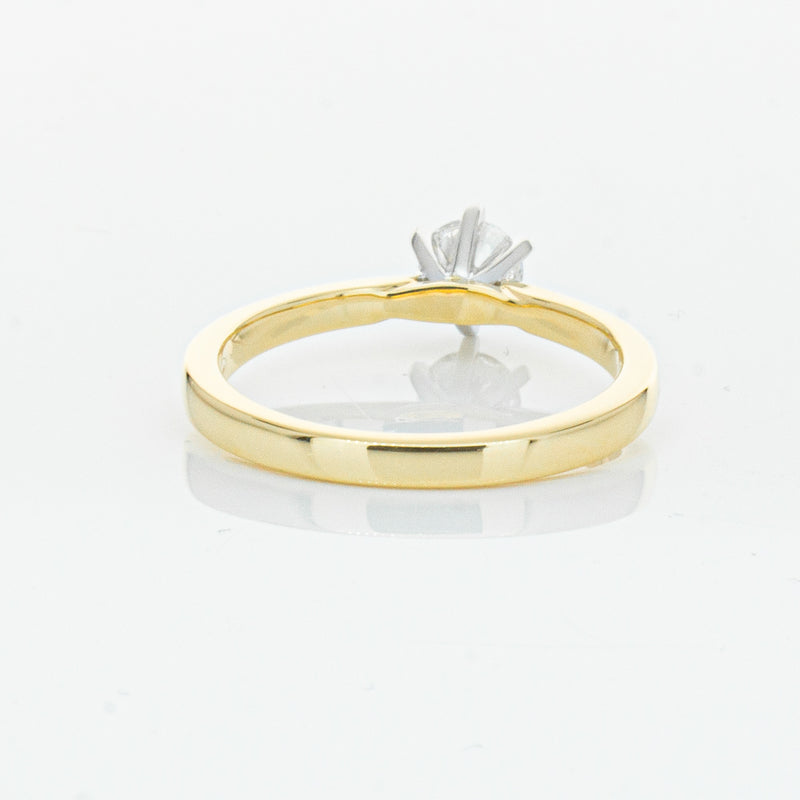 18ct Yellow Gold .50ct Diamond Capri Ring-Ring-Walker & Hall