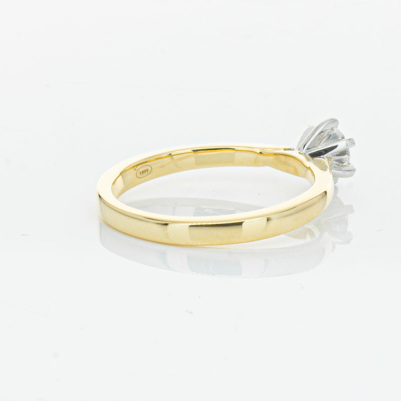 18ct Yellow Gold .50ct Diamond Capri Ring-Ring-Walker & Hall