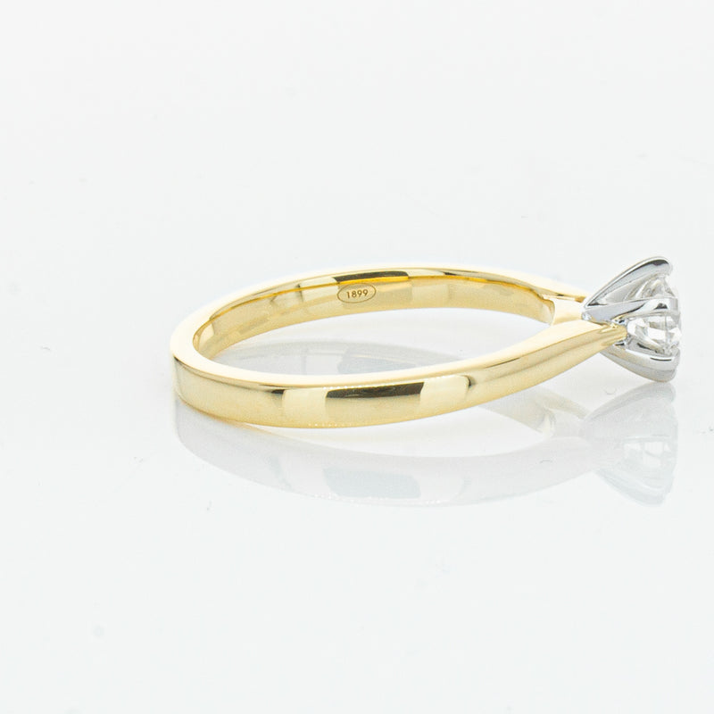 18ct Yellow Gold .50ct Diamond Capri Ring-Ring-Walker & Hall