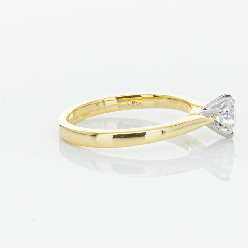 18ct Yellow Gold .50ct Diamond Capri Ring-Ring-Walker & Hall