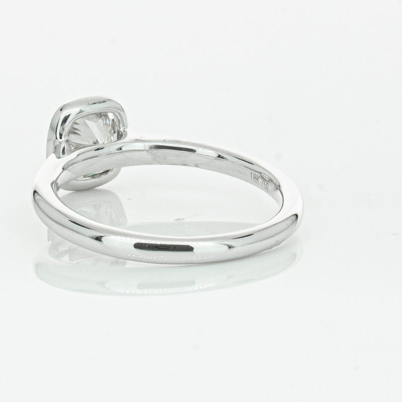 18ct White Gold 1.02ct Cushion Cut Diamond Natalia Ring-Ring-Walker & Hall