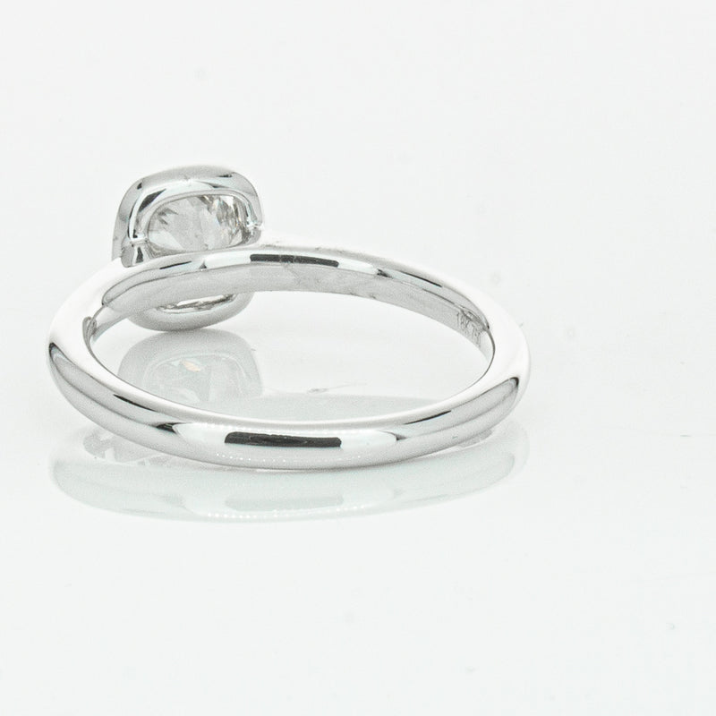18ct White Gold 1.02ct Cushion Cut Diamond Natalia Ring-Ring-Walker & Hall