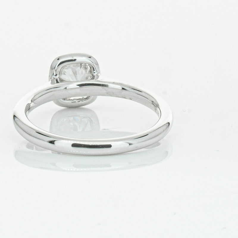 18ct White Gold 1.02ct Cushion Cut Diamond Natalia Ring-Ring-Walker & Hall