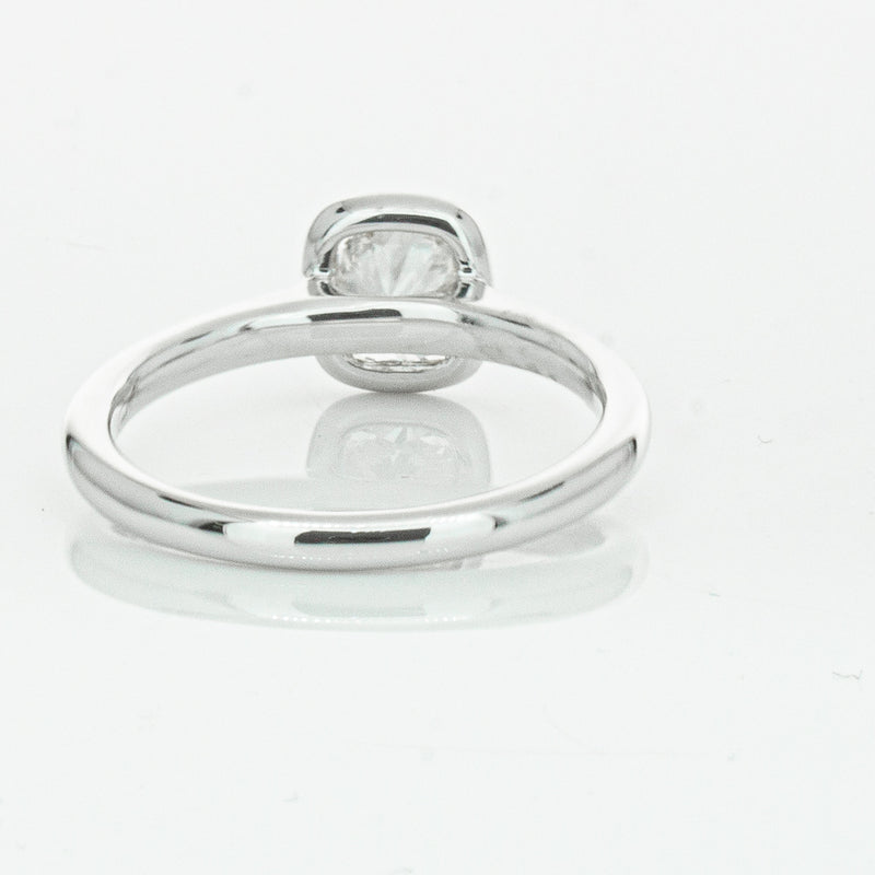 18ct White Gold 1.02ct Cushion Cut Diamond Natalia Ring-Ring-Walker & Hall