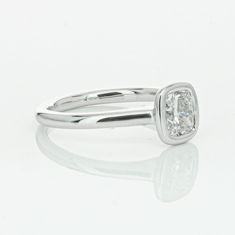 18ct White Gold 1.02ct Cushion Cut Diamond Natalia Ring-Ring-Walker & Hall