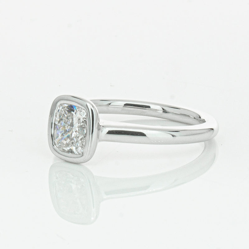 18ct White Gold 1.02ct Cushion Cut Diamond Natalia Ring-Ring-Walker & Hall