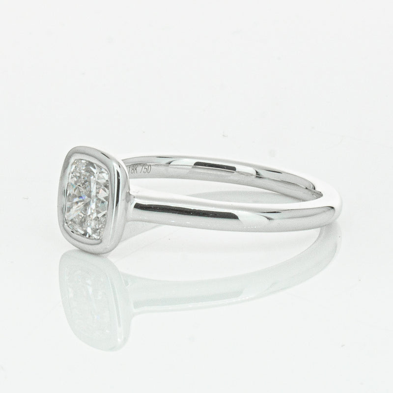 18ct White Gold 1.02ct Cushion Cut Diamond Natalia Ring-Ring-Walker & Hall