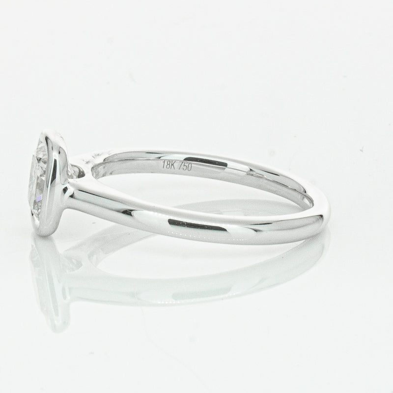 18ct White Gold 1.02ct Cushion Cut Diamond Natalia Ring-Ring-Walker & Hall