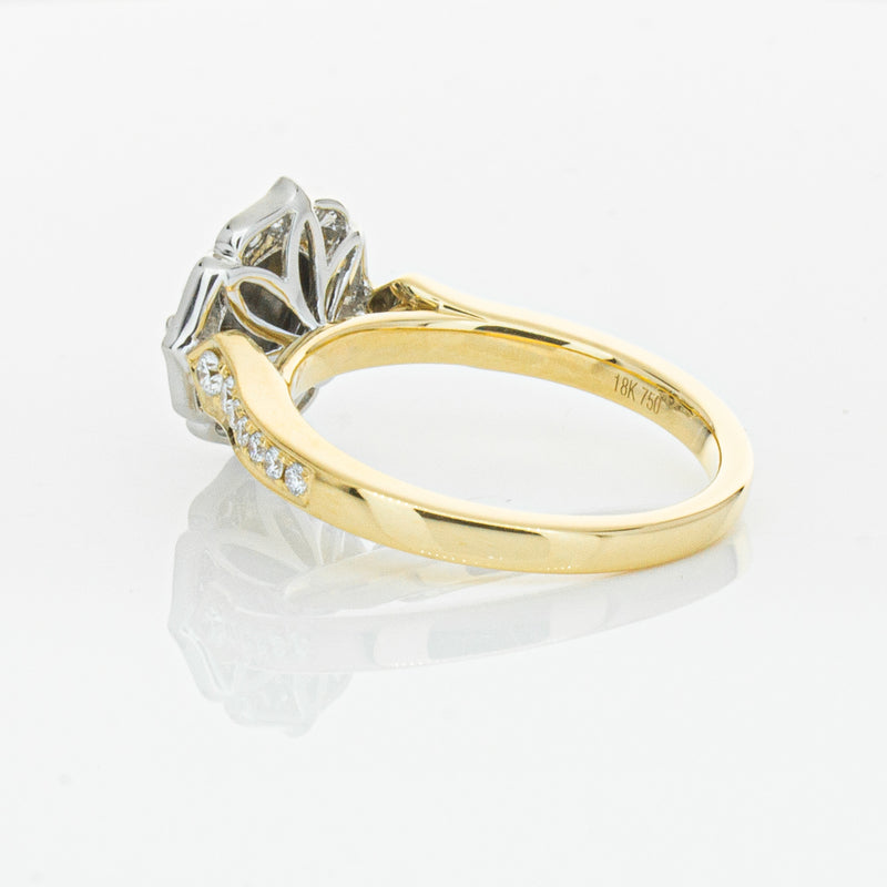 18ct Yellow Gold Black Diamond Ring-Ring-Walker & Hall