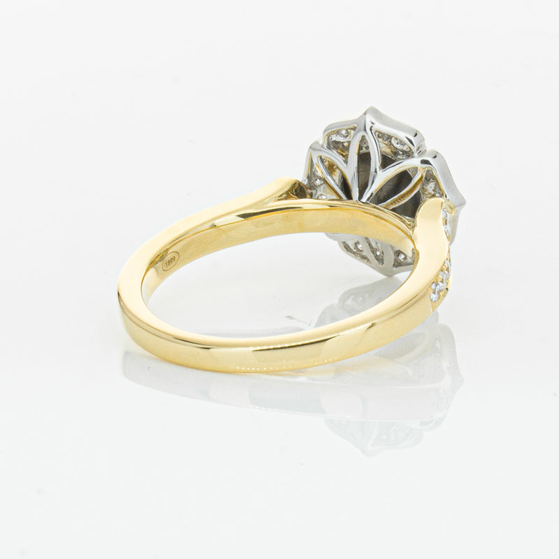 18ct Yellow Gold Black Diamond Ring-Ring-Walker & Hall