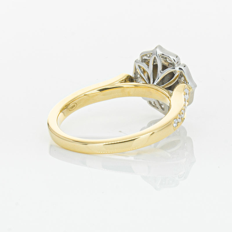 18ct Yellow Gold Black Diamond Ring-Ring-Walker & Hall