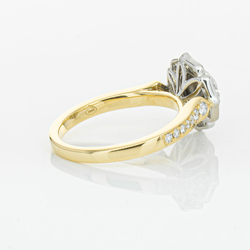 18ct Yellow Gold Black Diamond Ring-Ring-Walker & Hall