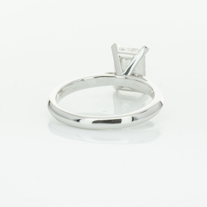 18ct White Gold 2.09ct Emerald Cut Diamond Ring-Ring-Walker & Hall