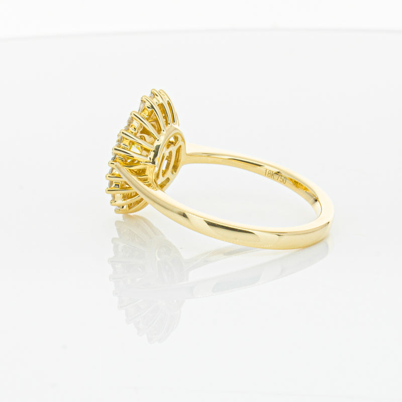 18ct Yellow Gold Yellow Diamond Ring-Ring-Walker & Hall