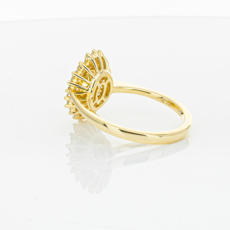 18ct Yellow Gold Yellow Diamond Ring-Ring-Walker & Hall