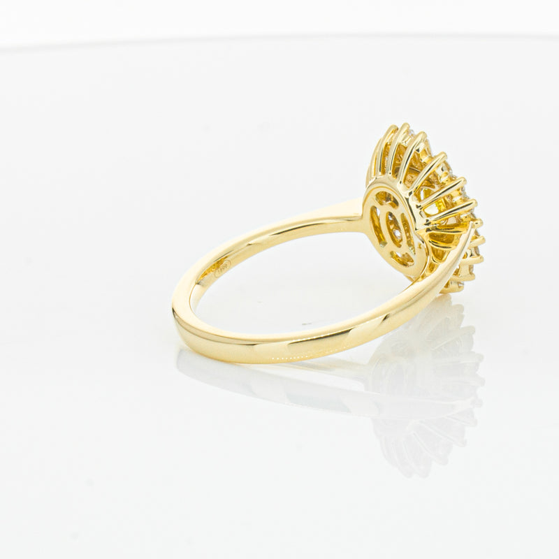 18ct Yellow Gold Yellow Diamond Ring-Ring-Walker & Hall