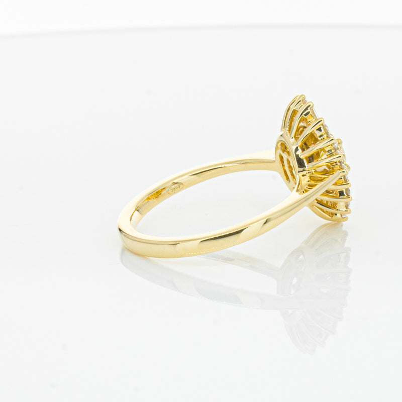 18ct Yellow Gold Yellow Diamond Ring-Ring-Walker & Hall