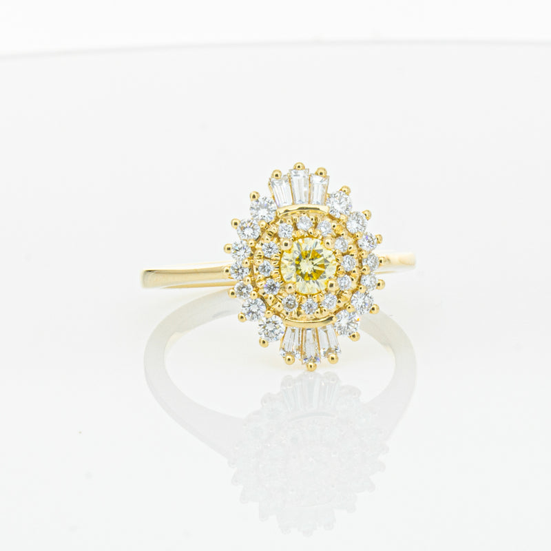 18ct Yellow Gold Yellow Diamond Ring-Ring-Walker & Hall