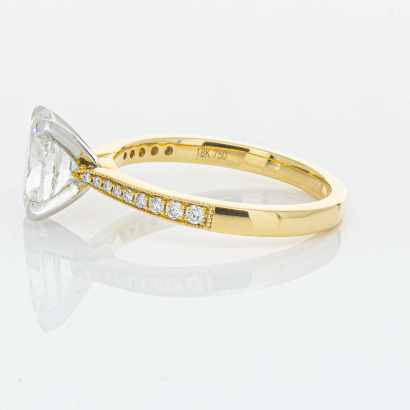18ct Yellow Gold 1.50ct Oval Diamond Zenith Ring-Ring-Walker & Hall
