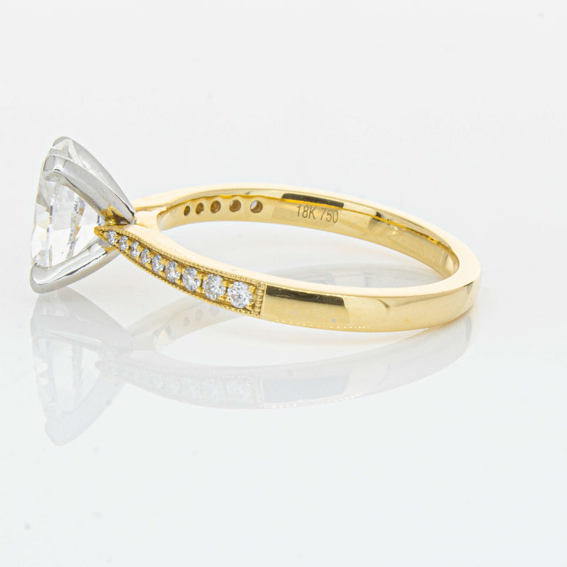 18ct Yellow Gold 1.50ct Oval Diamond Zenith Ring-Ring-Walker & Hall
