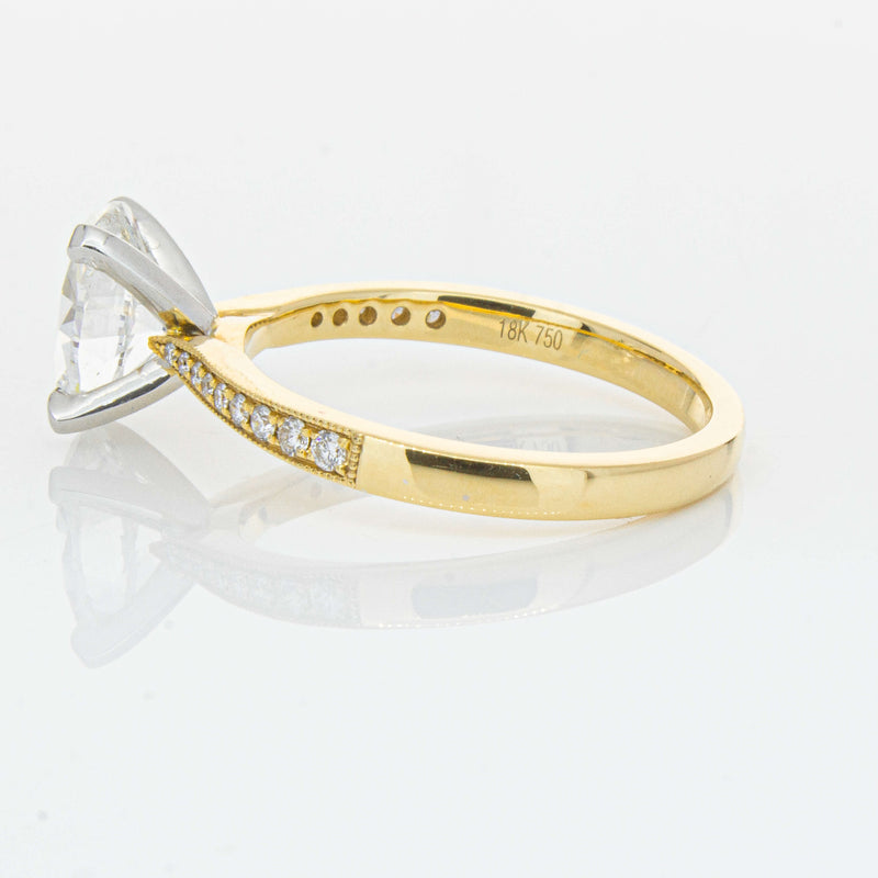 18ct Yellow Gold 1.50ct Oval Diamond Zenith Ring-Ring-Walker & Hall