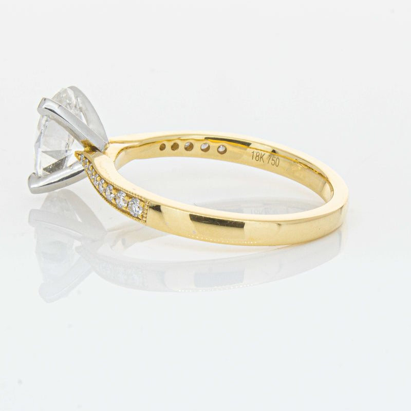 18ct Yellow Gold 1.50ct Oval Diamond Zenith Ring-Ring-Walker & Hall